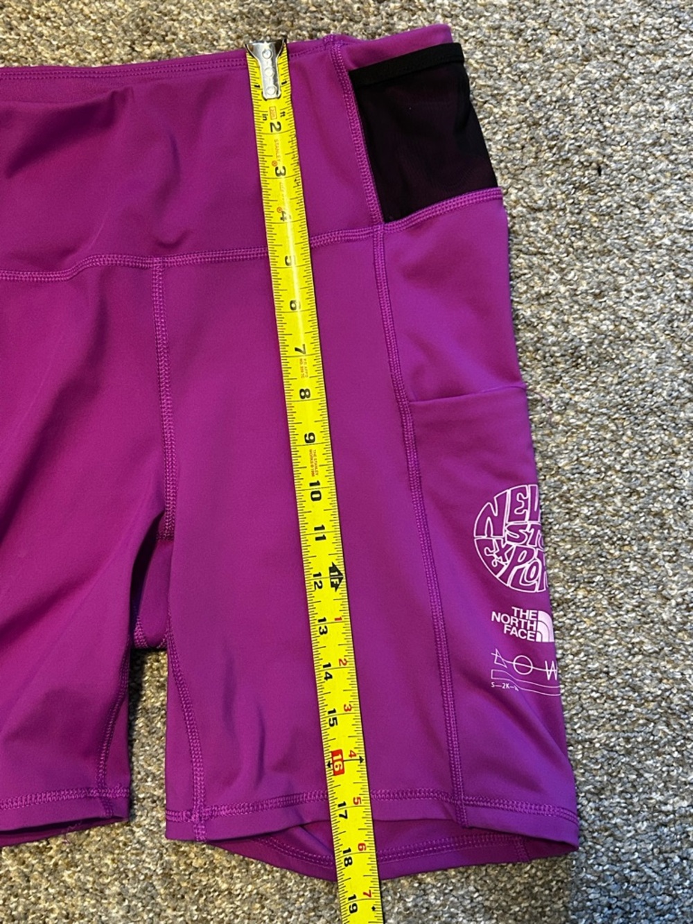 The North Face Trailwear Shorts Womens XL Purple Biker Shorts - Picture 9 of 9